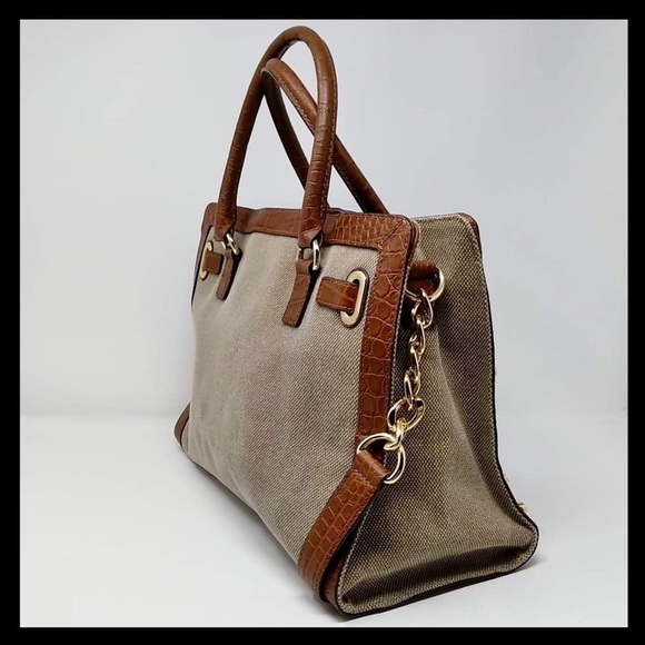 Michael Kors Hamilton Large EW Studded Satchel - Picture 7 of 13